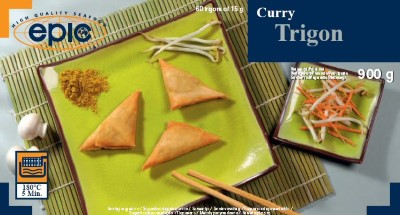 [4344] Triangle De Pâte Farci Curry Trigon 60Pcs