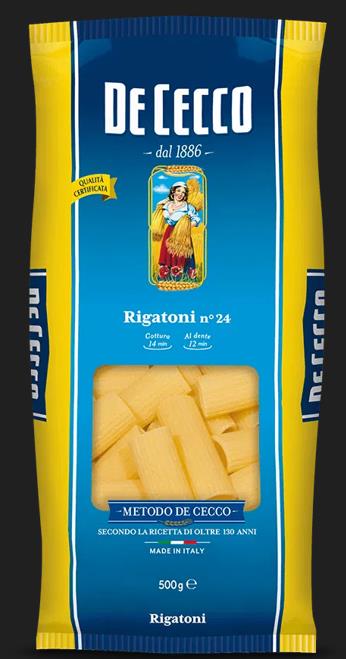 [50024] De Cecco Rigatoni Nr 24 500G