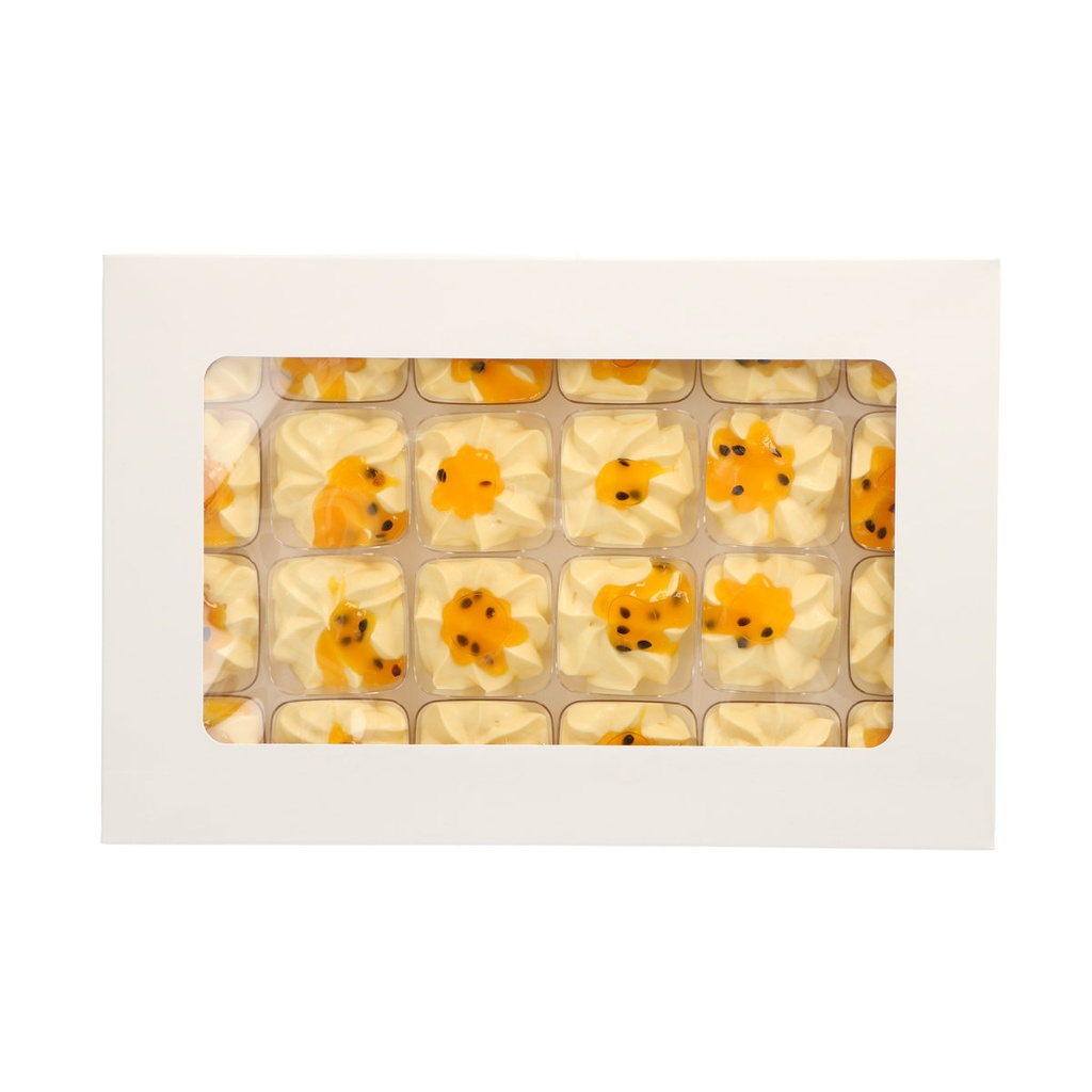 Maisonie Mini Desserts 24 X 40G Mousse Aux Fruits De La Passion Avec Coulis De Fruits De La Passion