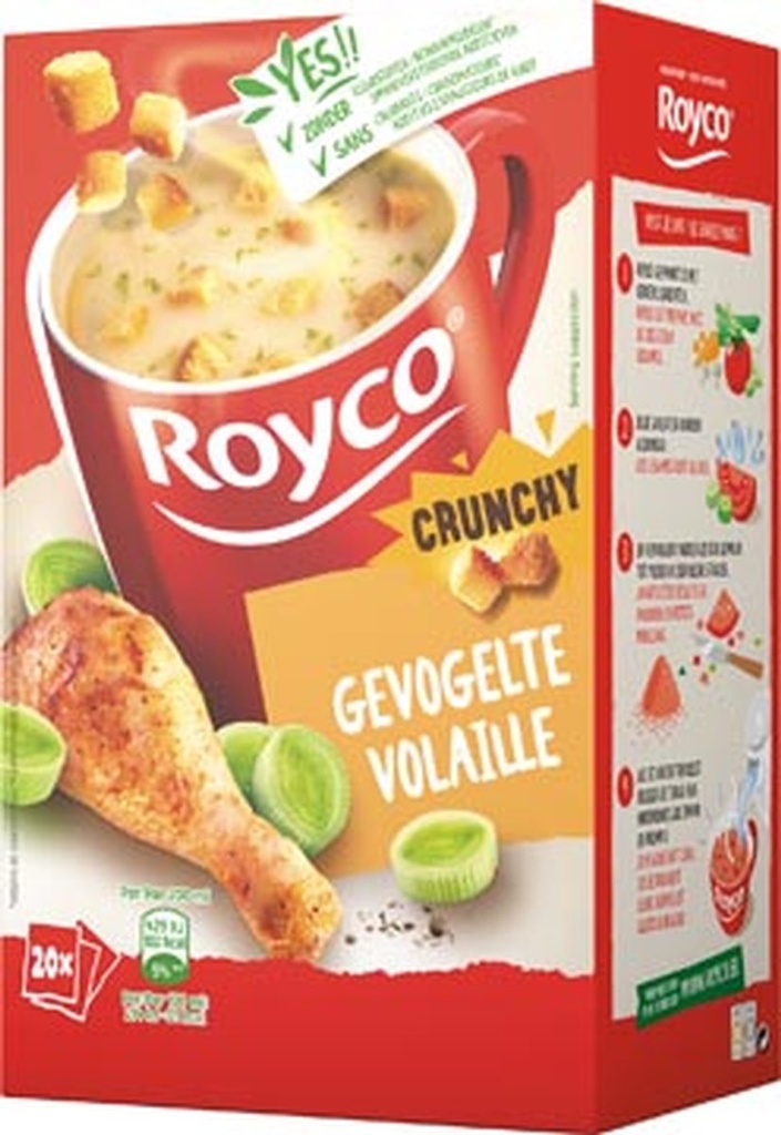 Royco - Crunchy Gevogelte - 20 Stuks
