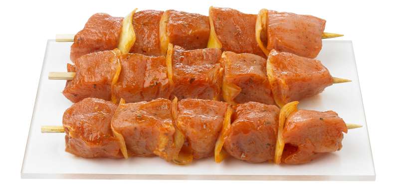 [5406] Varkensbrochette 10X120G Gemarineerd