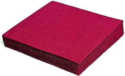 [641876] Serviettes Bordeaux 33/2 100 Pcs